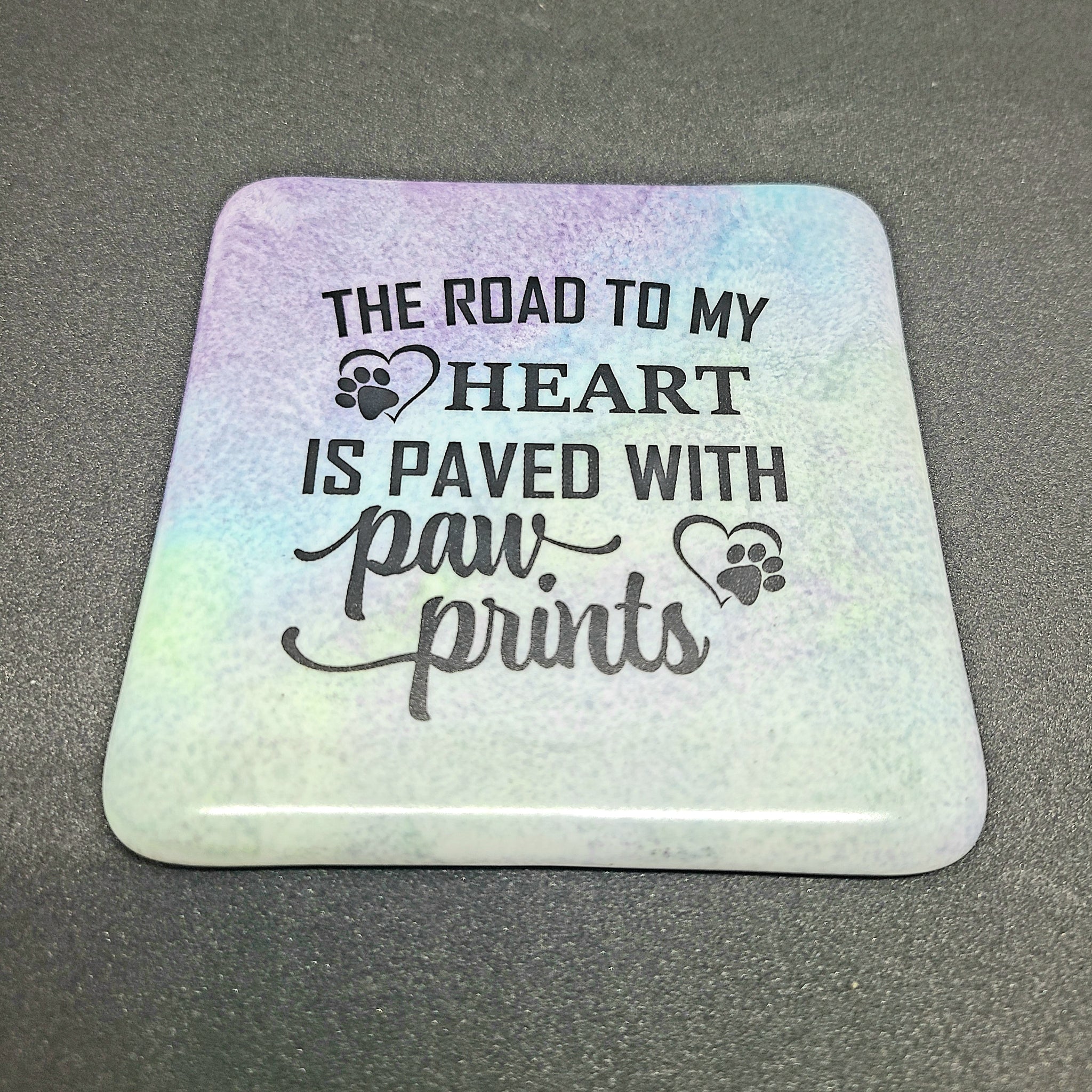 Dog and cat lover coaster/tile