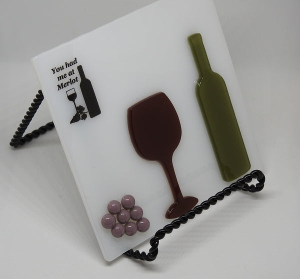 Wine Lover's Tile - You had me at Merlot